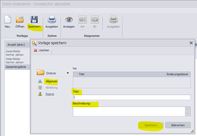 Datenanalyse-Vorlage