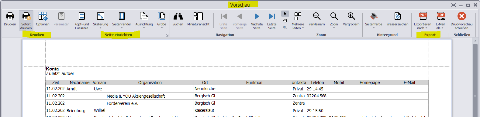 Direktausgabe-Vorschau