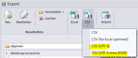 Export-CSV-Formate