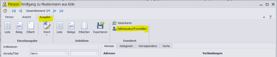 Kontakt-Person-Selbstauskunft