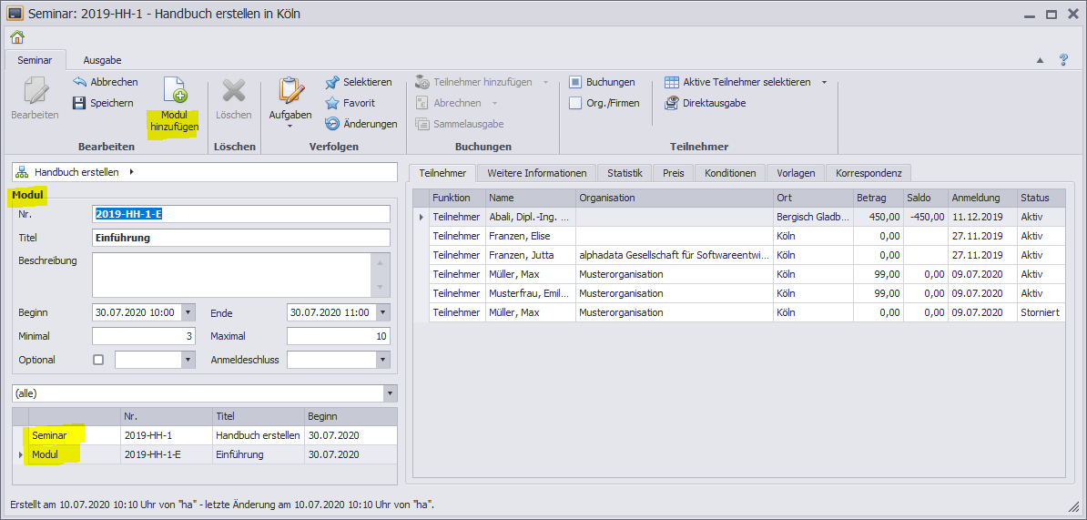 Seminar-Module