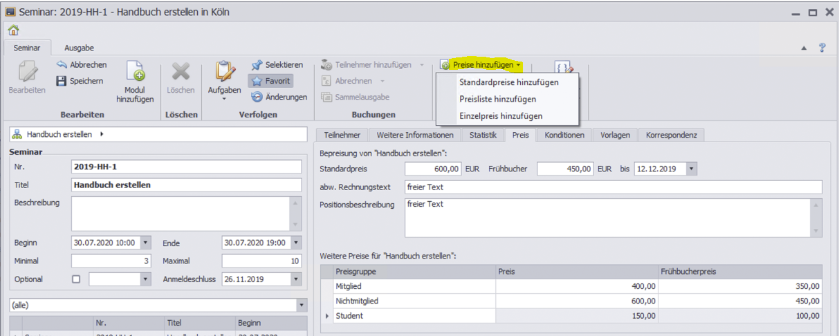 Seminare-Preis-hinzufuegen
